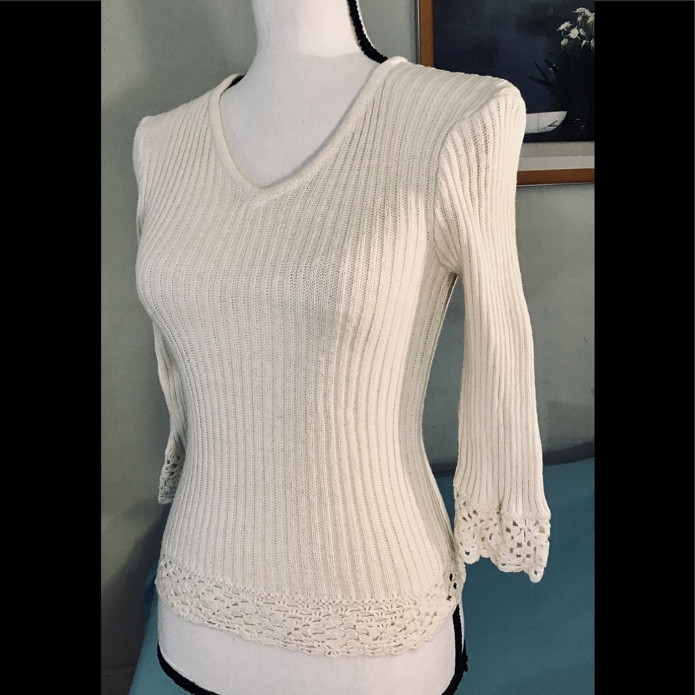 Great American sweater 3/4 sleeves. S
